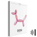 Colorful Retro Dog Canvas Print