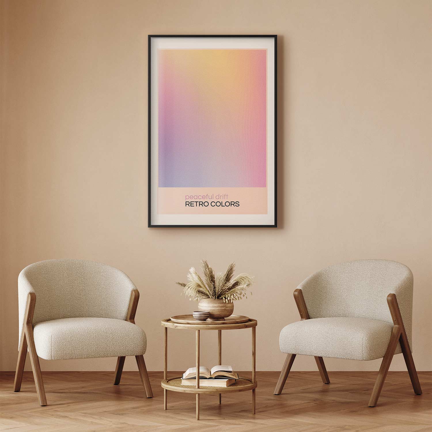 Pastel Abstract Drift Contemporary Poster