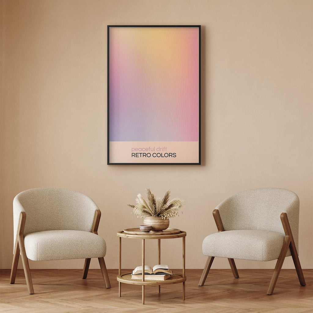 Pastel Abstract Drift Contemporary Poster