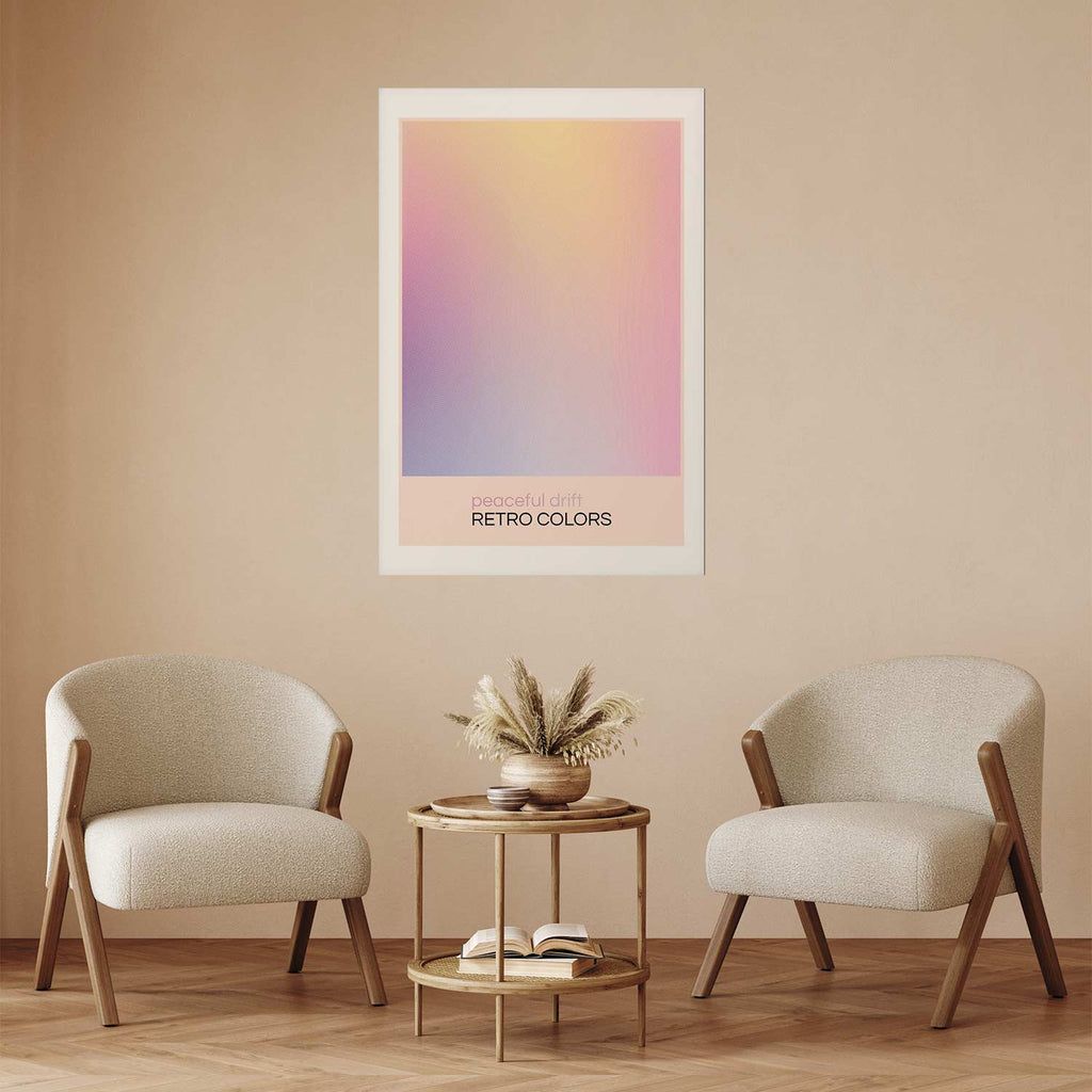 Pastel Abstract Drift Contemporary Poster