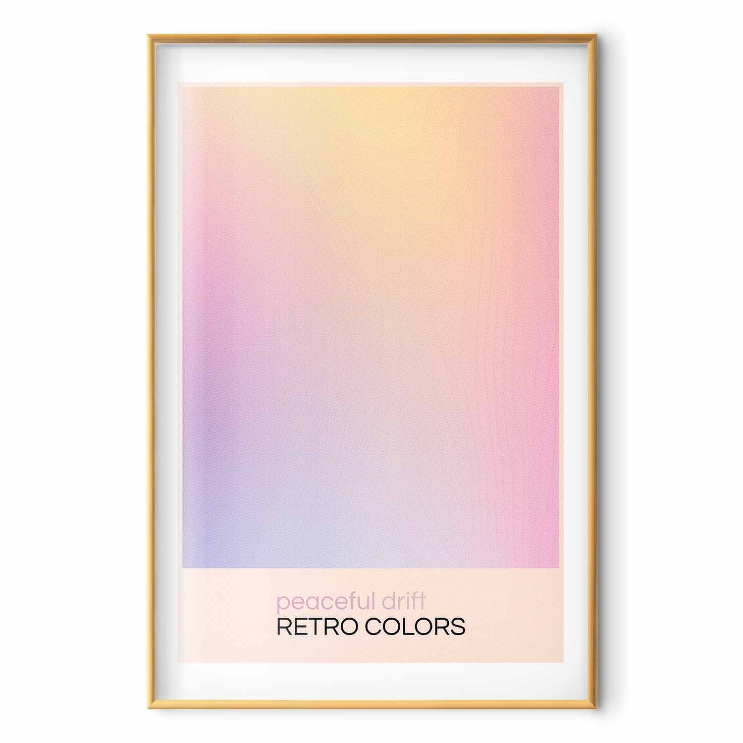Pastel Abstract Drift Contemporary Poster