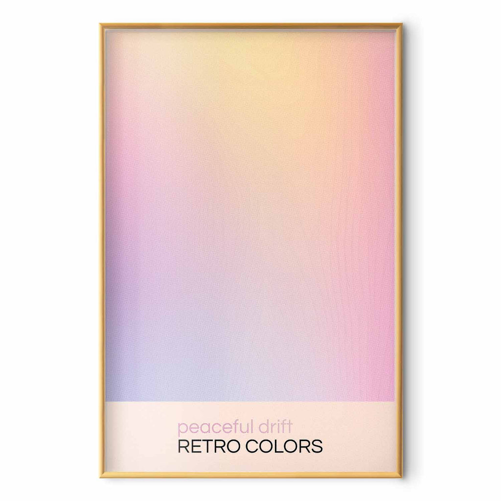 Pastel Abstract Drift Contemporary Poster