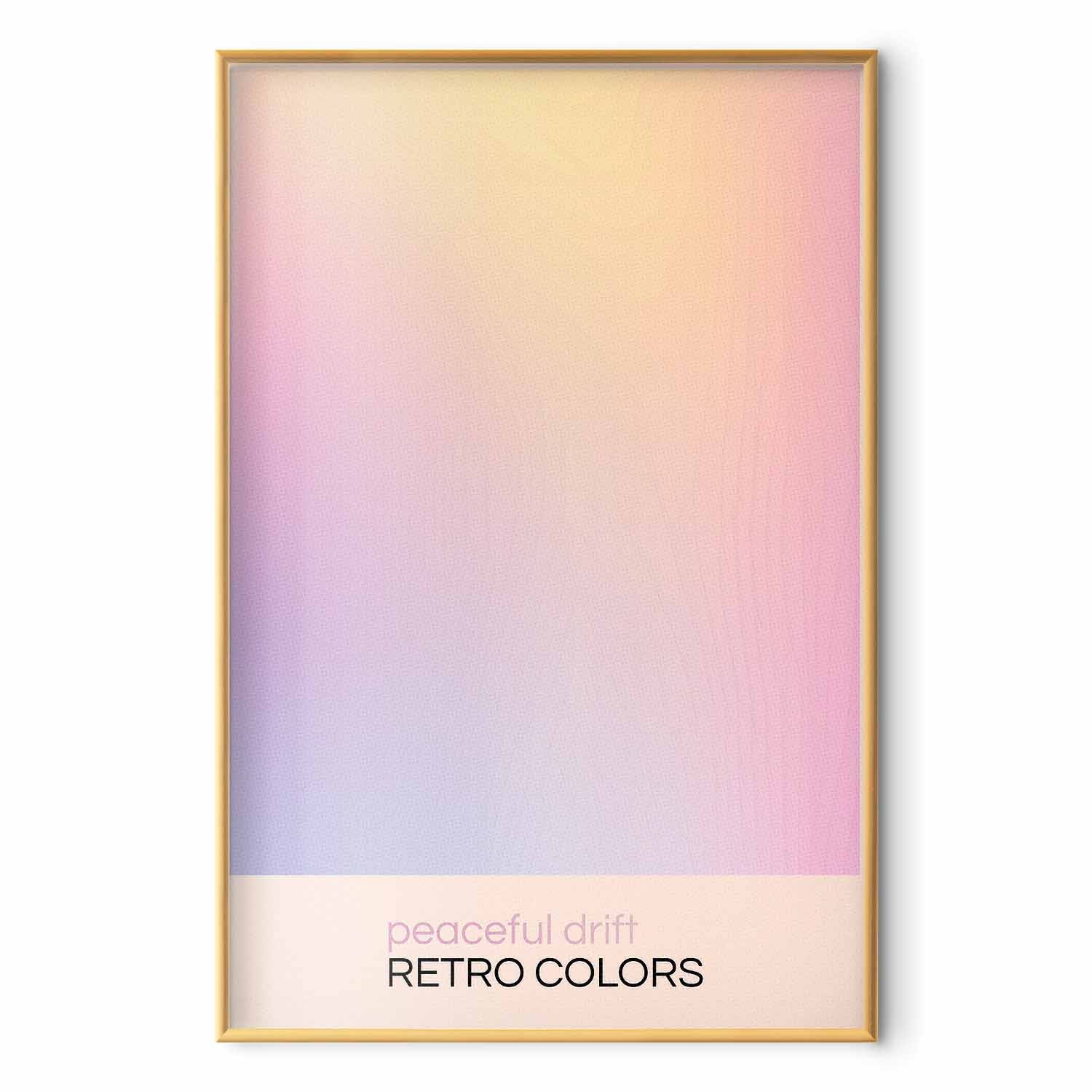 Pastel Abstract Drift Contemporary Poster