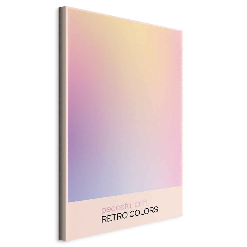 Canvas Print Peaceful Drift in Delicate Pastel Shades