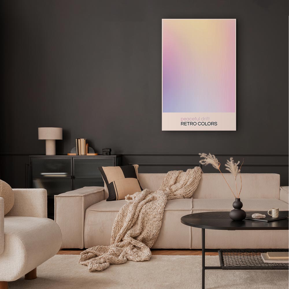 Canvas Print Peaceful Drift in Delicate Pastel Shades