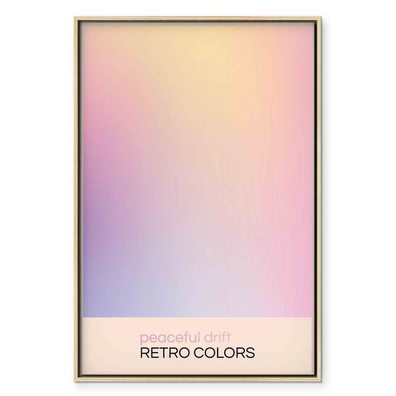 Pastel Abstract Drift Contemporary Canvas Print