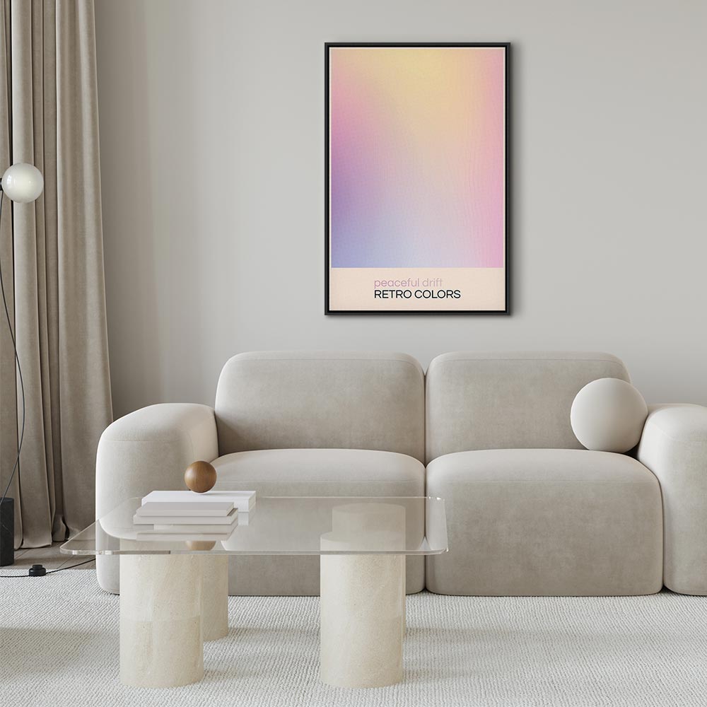 Canvas Print Peaceful Drift in Delicate Pastel Shades