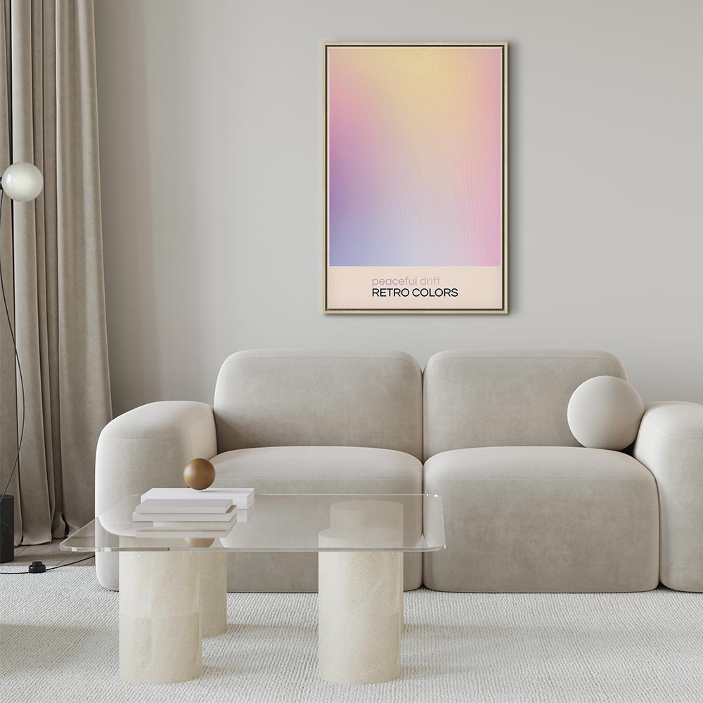 Canvas Print Peaceful Drift in Delicate Pastel Shades