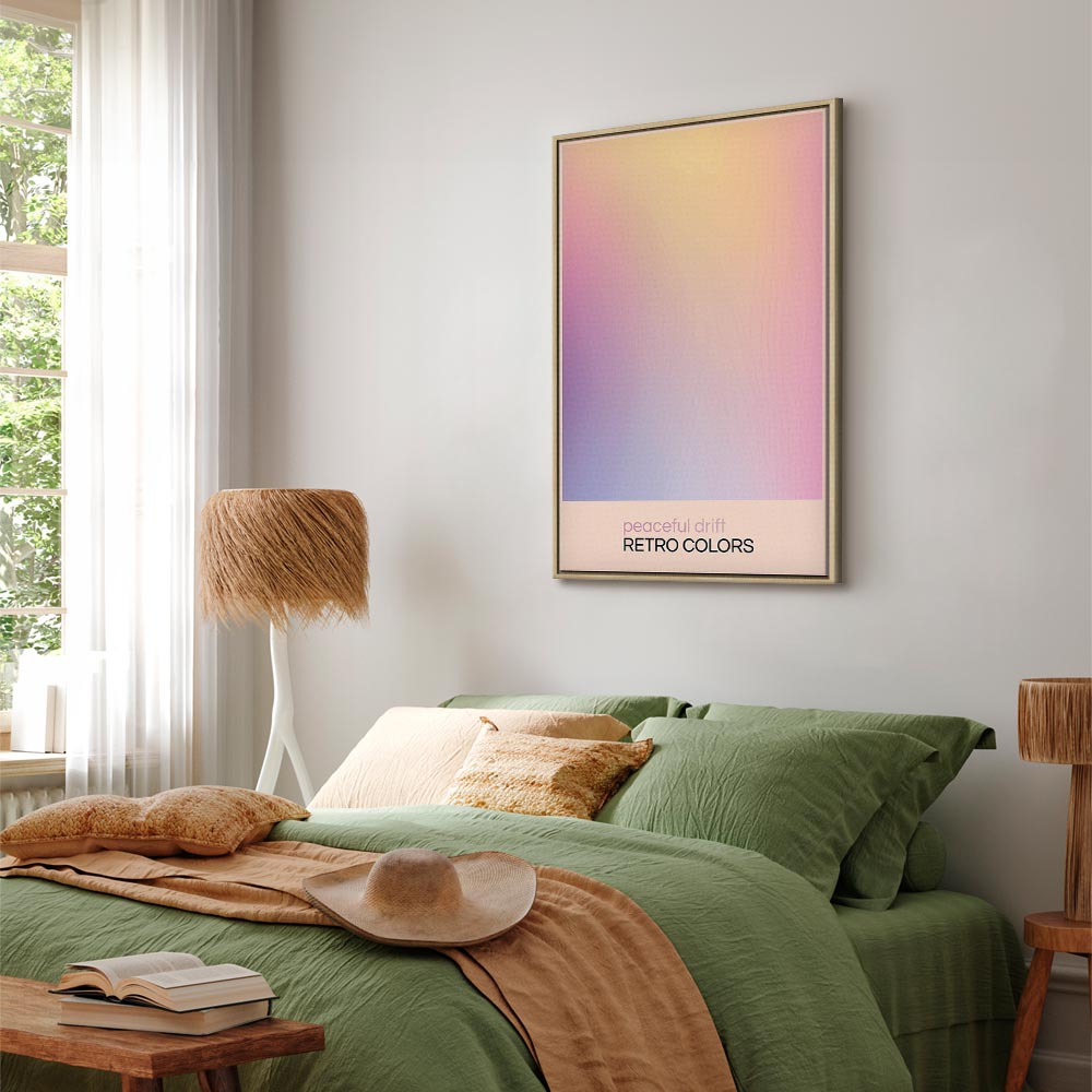 Canvas Print Peaceful Drift in Delicate Pastel Shades
