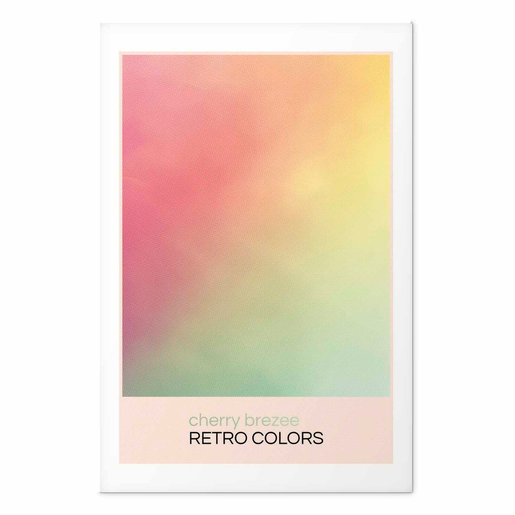 Cherry Breeze Pastel Gradient Retro Poster