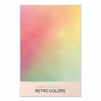 Cherry Breeze Pastel Gradient Retro Poster