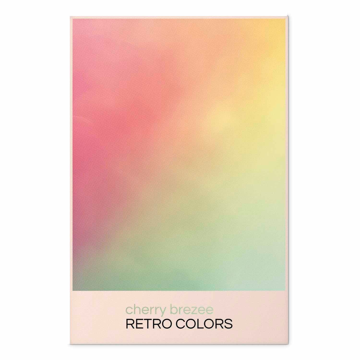Cherry Breeze Pastel Gradient Retro Poster