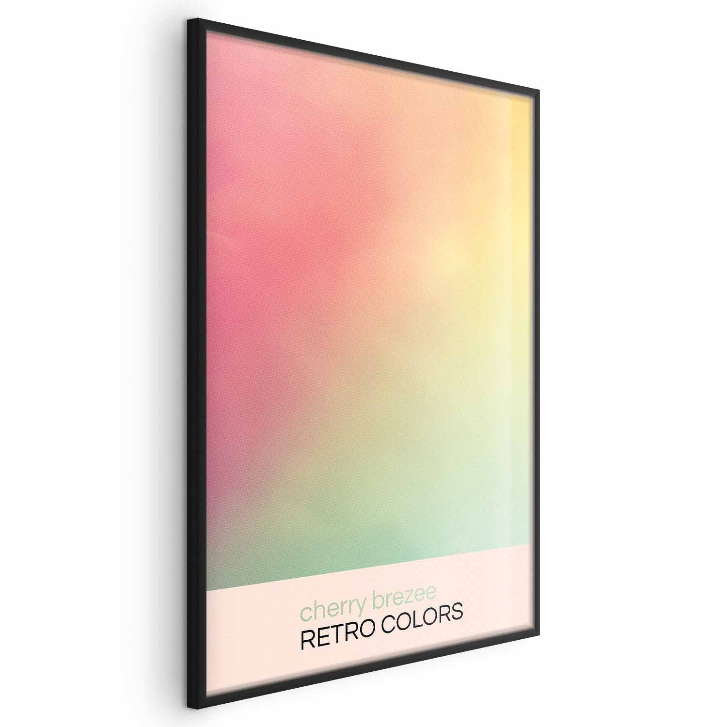 Cherry Breeze Pastel Gradient Retro Poster