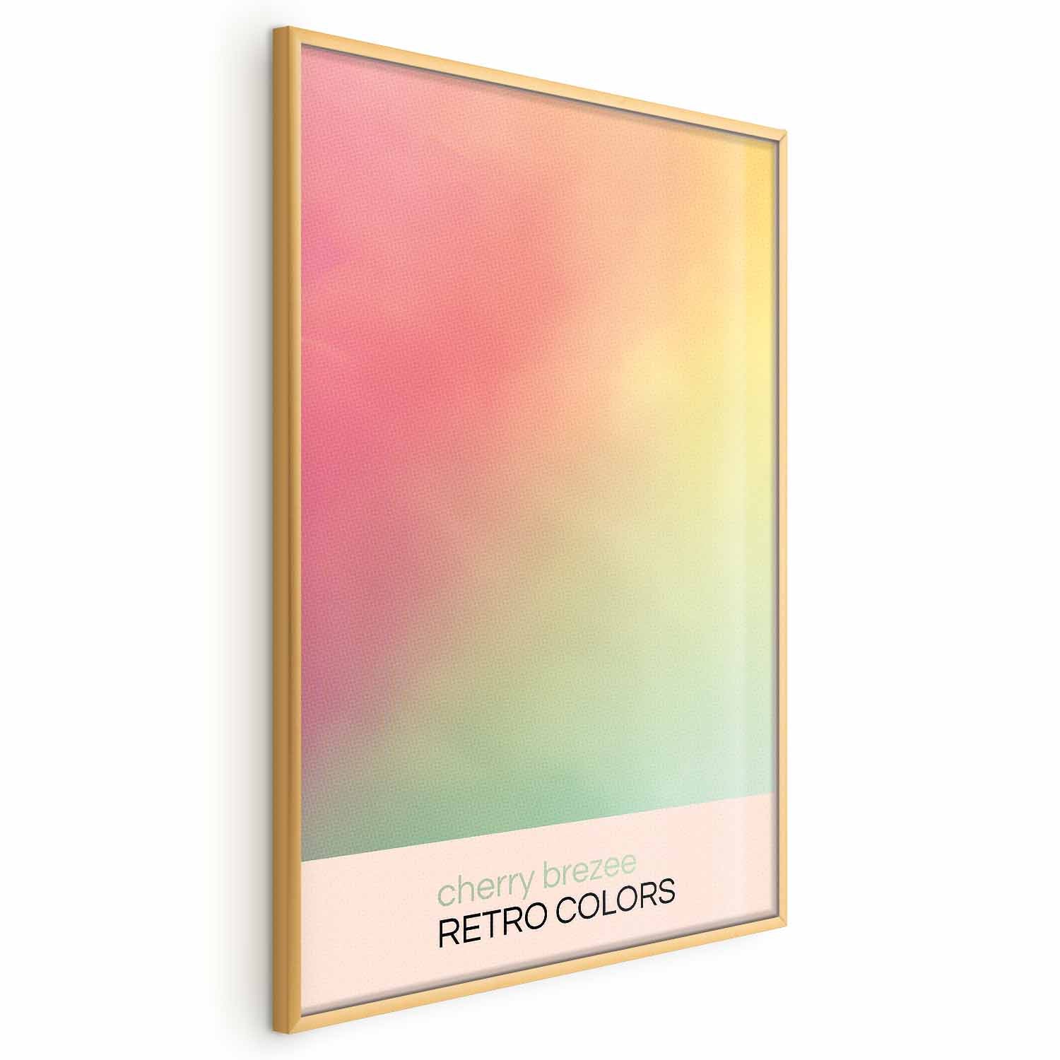 Cherry Breeze Pastel Gradient Retro Poster