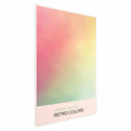 Cherry Breeze Pastel Gradient Retro Poster