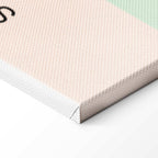 Pastel Gradient Abstract Retro Canvas Print