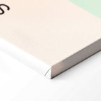 Pastel Gradient Abstract Retro Canvas Print