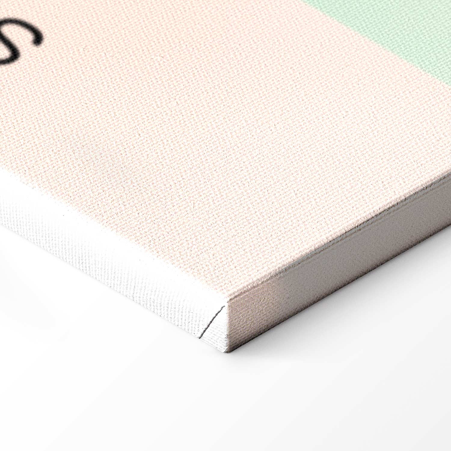 Pastel Gradient Abstract Retro Canvas Print