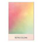 Pastel Gradient Abstract Retro Canvas Print