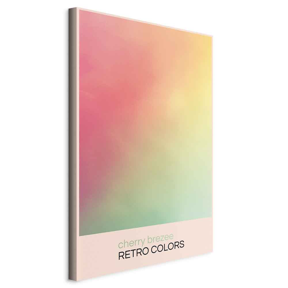Canvas Print Cherry Breeze - Pastel Gradient in Abstract