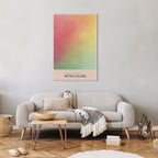 Canvas Print Cherry Breeze - Pastel Gradient in Abstract