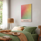 Pastel Gradient Abstract Retro Canvas Print
