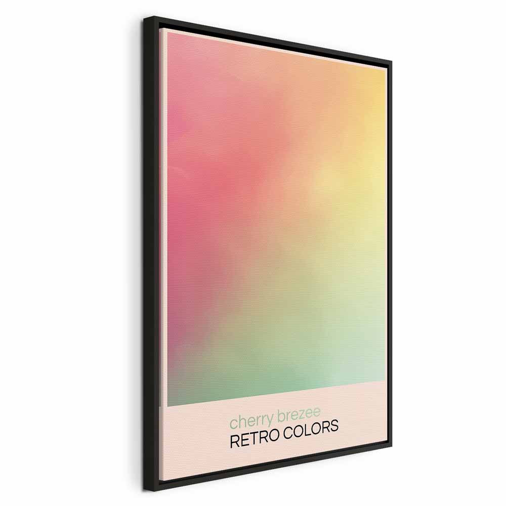 Canvas Print Cherry Breeze - Pastel Gradient in Abstract