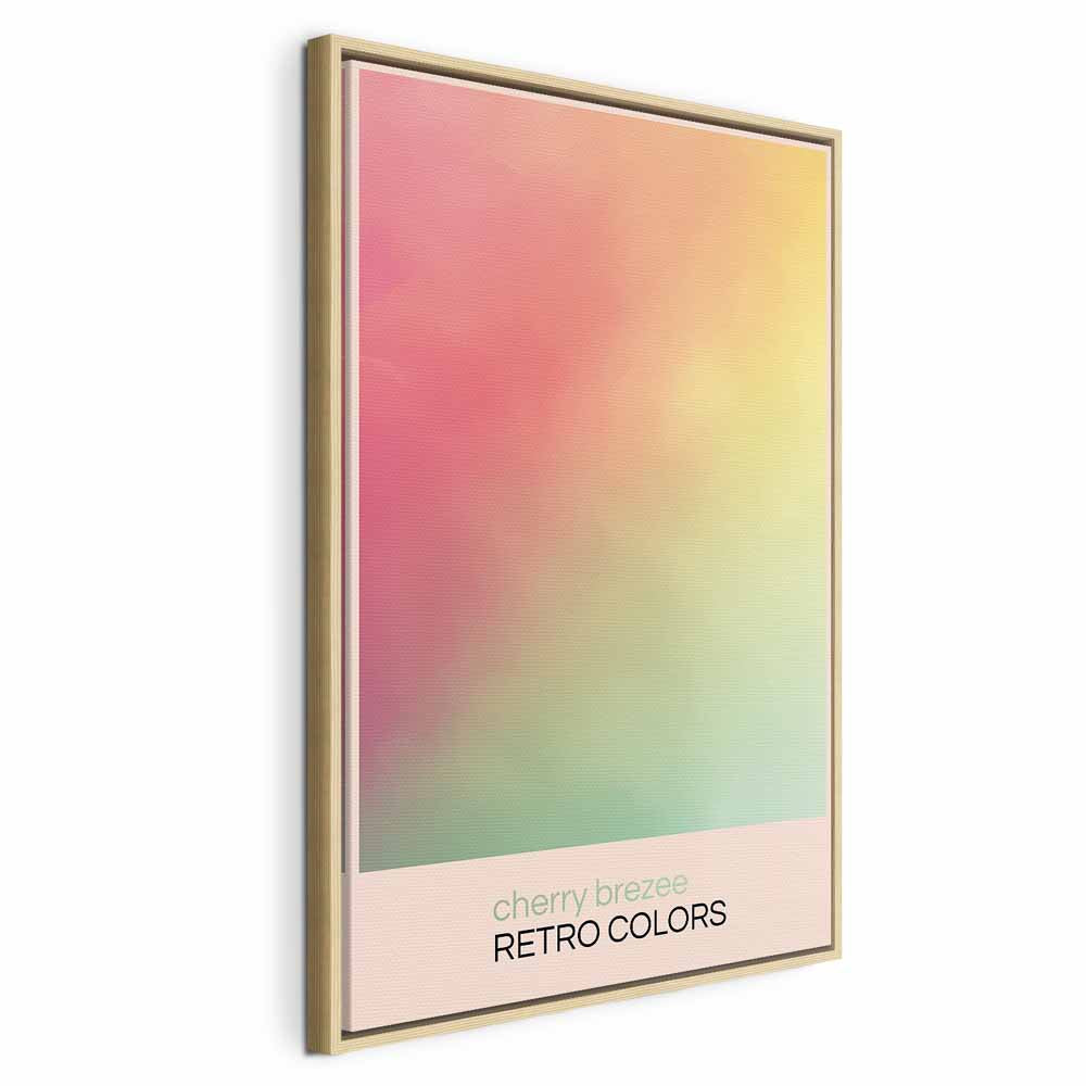 Canvas Print Cherry Breeze - Pastel Gradient in Abstract