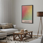 Canvas Print Cherry Breeze - Pastel Gradient in Abstract