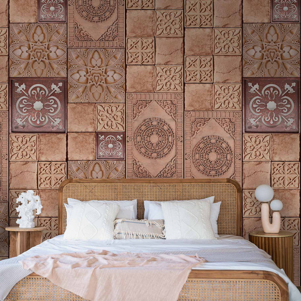 Stone Mosaic Texture Pattern Wallpaper