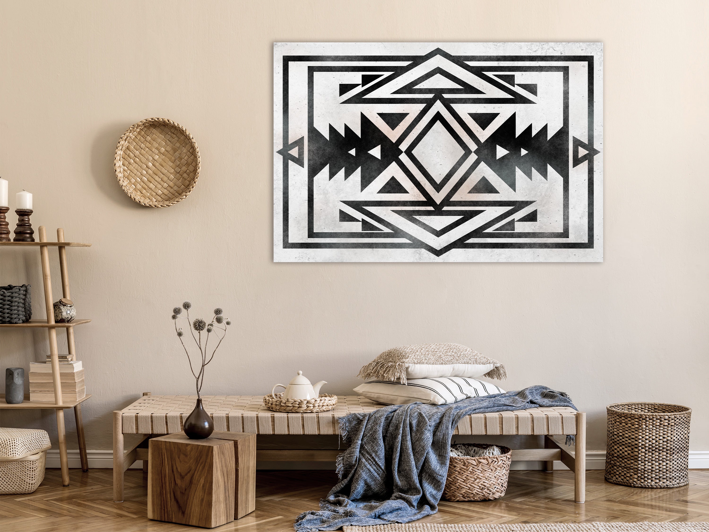 Canvas Print Ethnic Pattern Wide (1 Part)