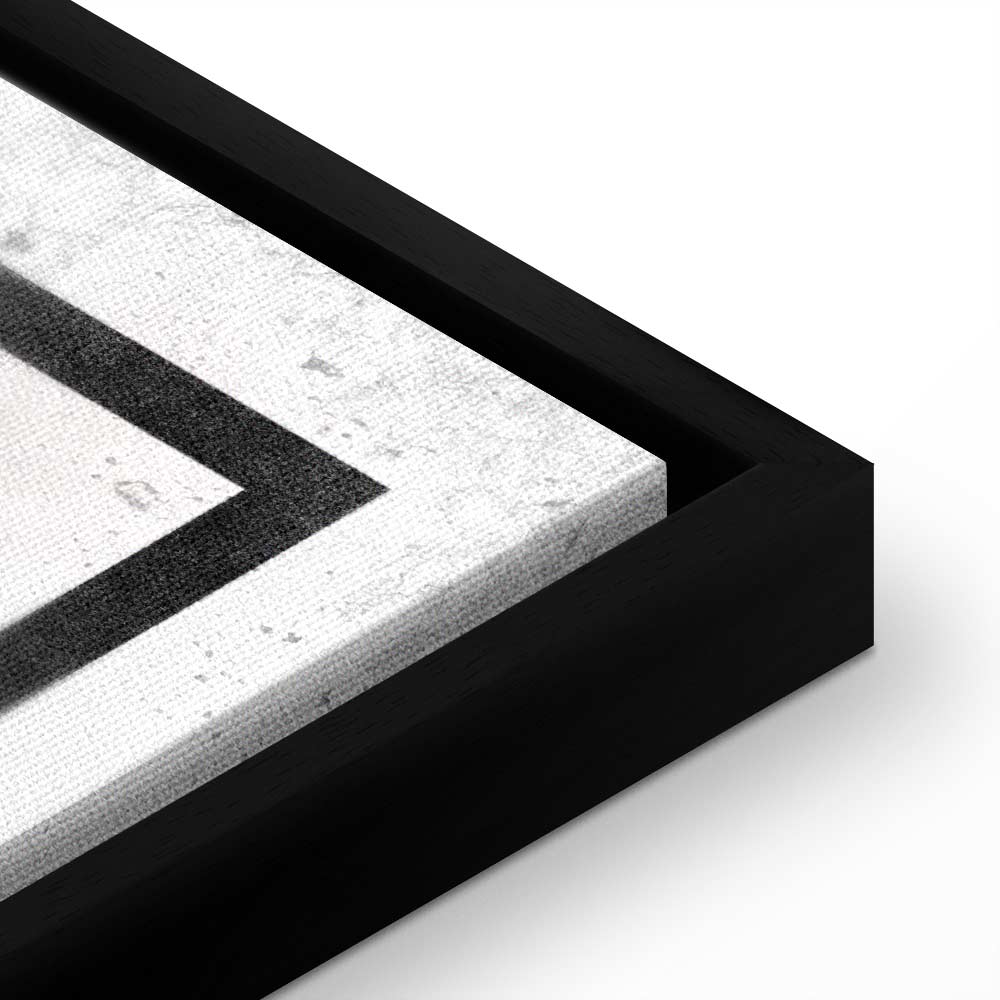 Abstract Ethnic Pattern Wide Canvas Print