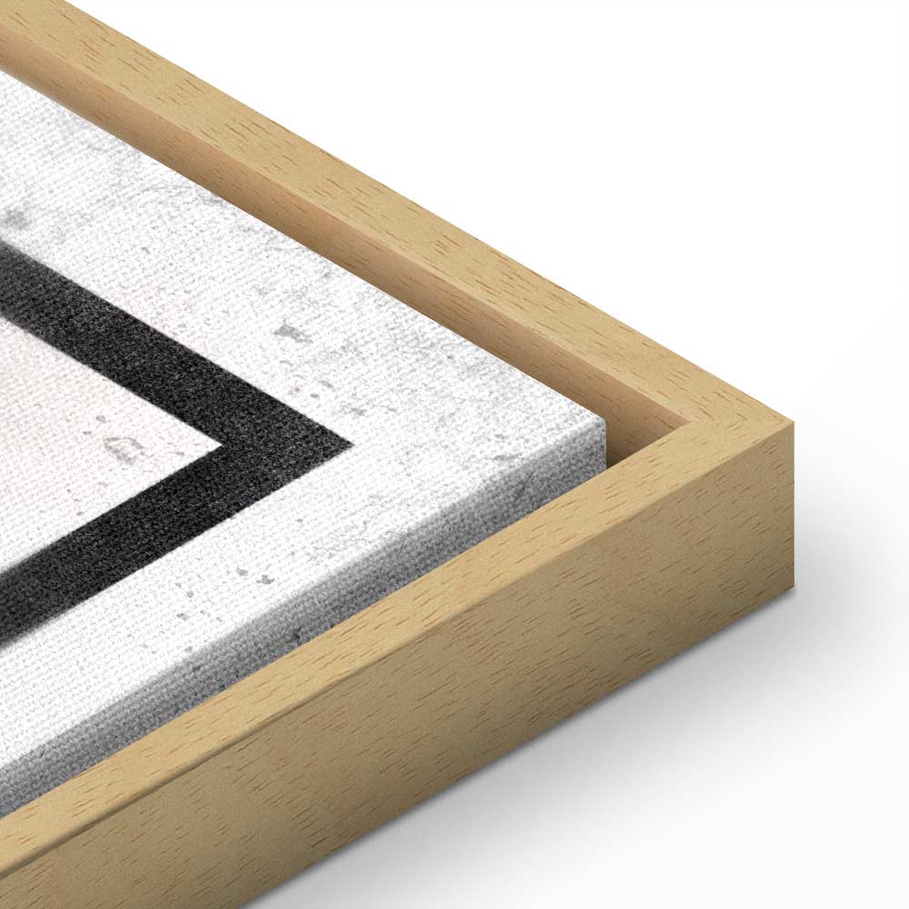 Abstract Ethnic Pattern Wide Canvas Print