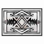 Abstract Ethnic Pattern Wide Canvas Print