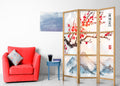 Fuji Mountain Landscape 3-Panel Japanese Room Divider