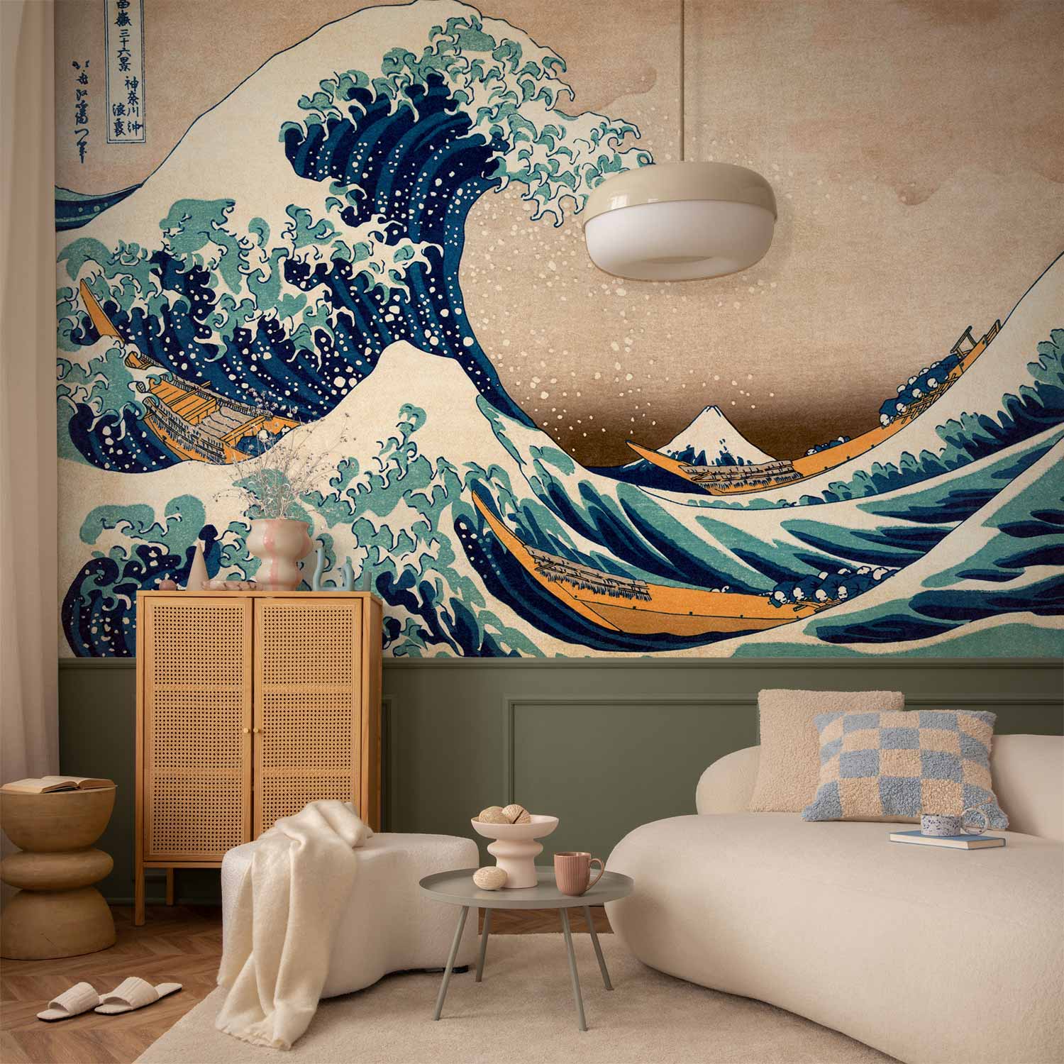 Hokusai Great Wave Japanese Retro Wall Mural