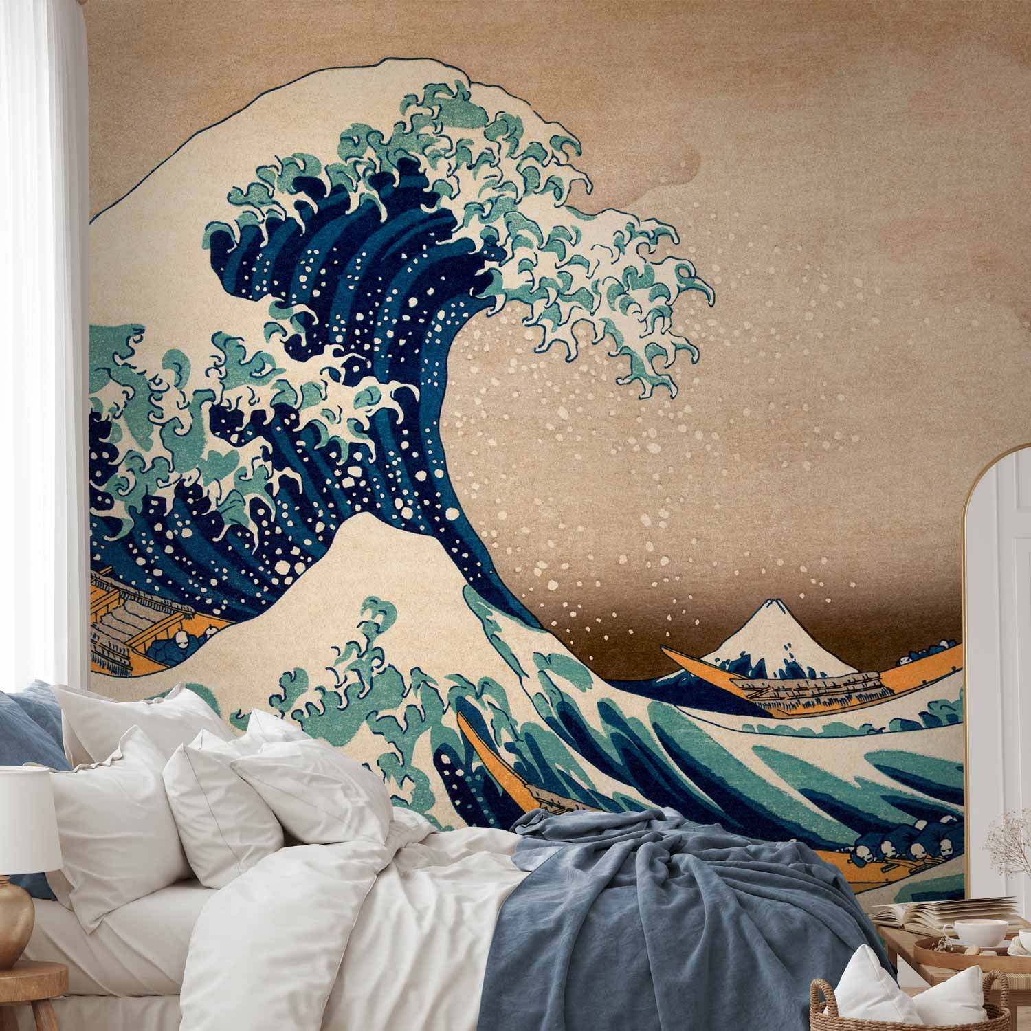 Hokusai Great Wave Japanese Retro Wall Mural
