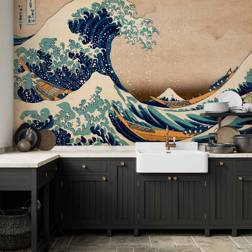 Hokusai Great Wave Japanese Retro Wall Mural