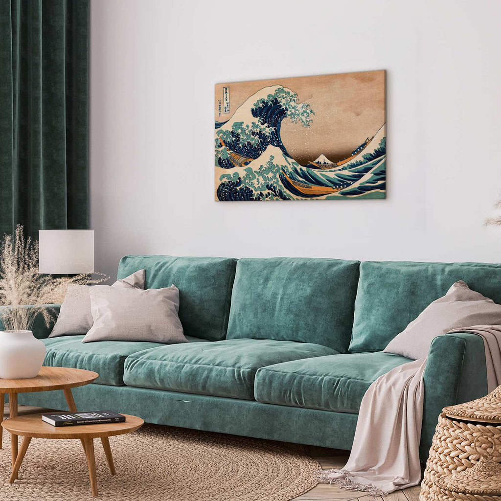 Great Wave off Kanagawa Japanese Retro Canvas Print
