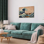 Great Wave off Kanagawa Japanese Retro Canvas Print