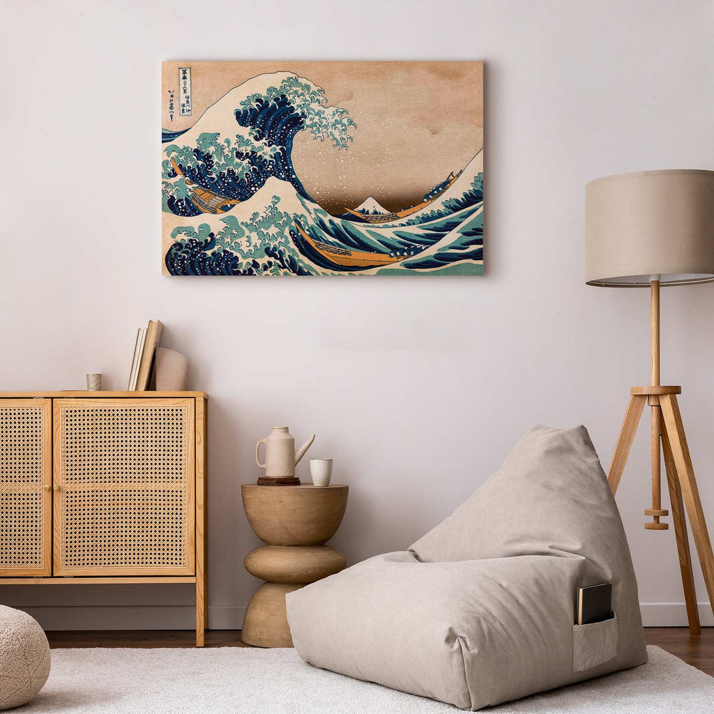 Great Wave off Kanagawa Japanese Retro Canvas Print