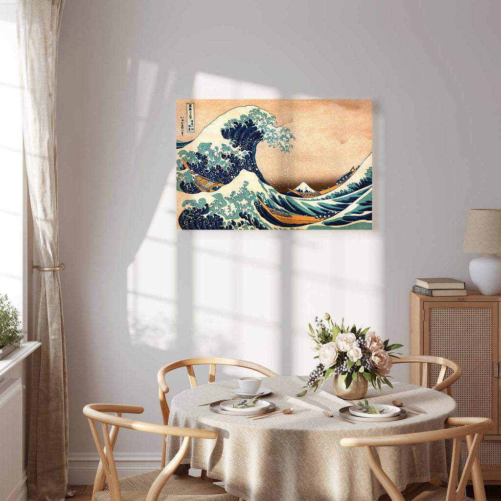Great Wave off Kanagawa Japanese Retro Canvas Print