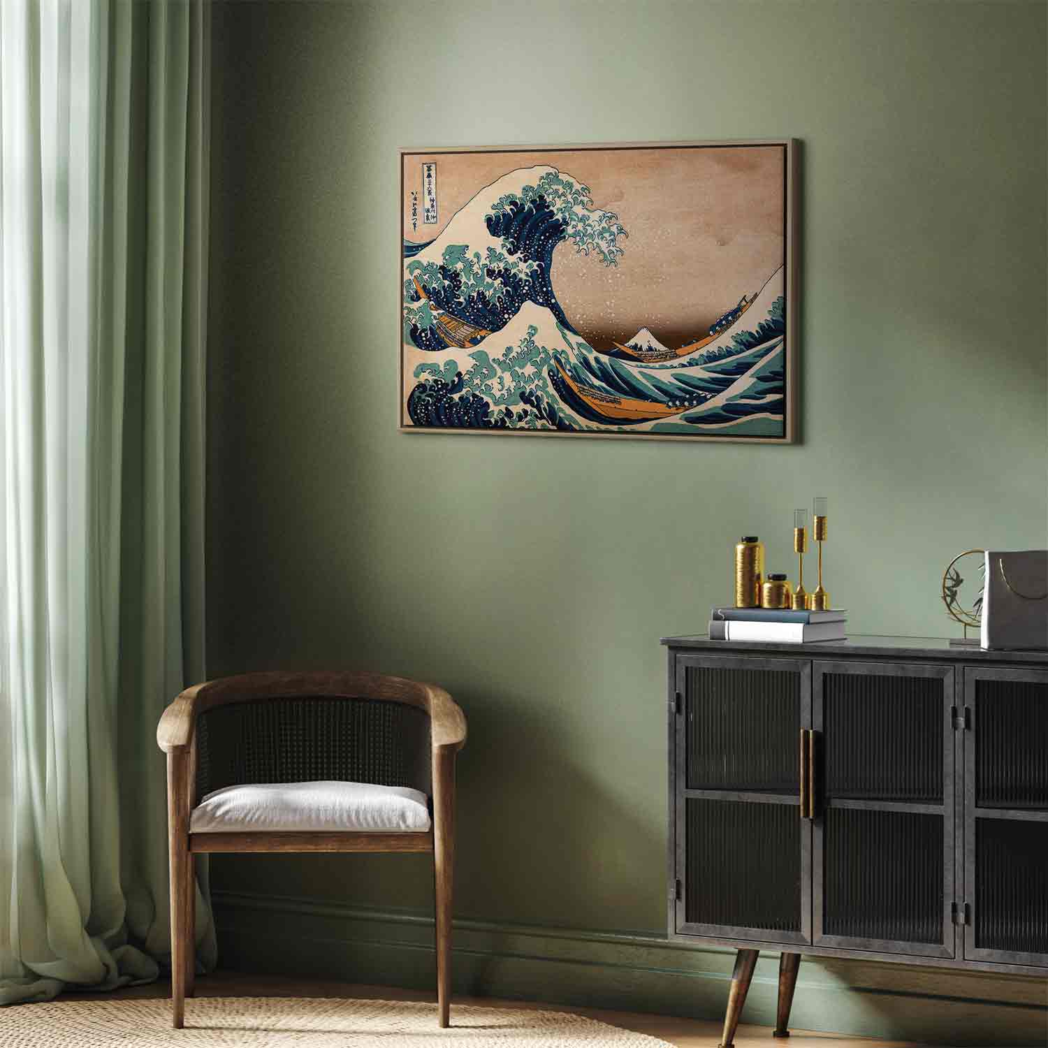 Great Wave off Kanagawa Japanese Retro Canvas Print