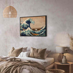Great Wave off Kanagawa Japanese Retro Canvas Print
