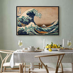 Great Wave off Kanagawa Japanese Retro Canvas Print