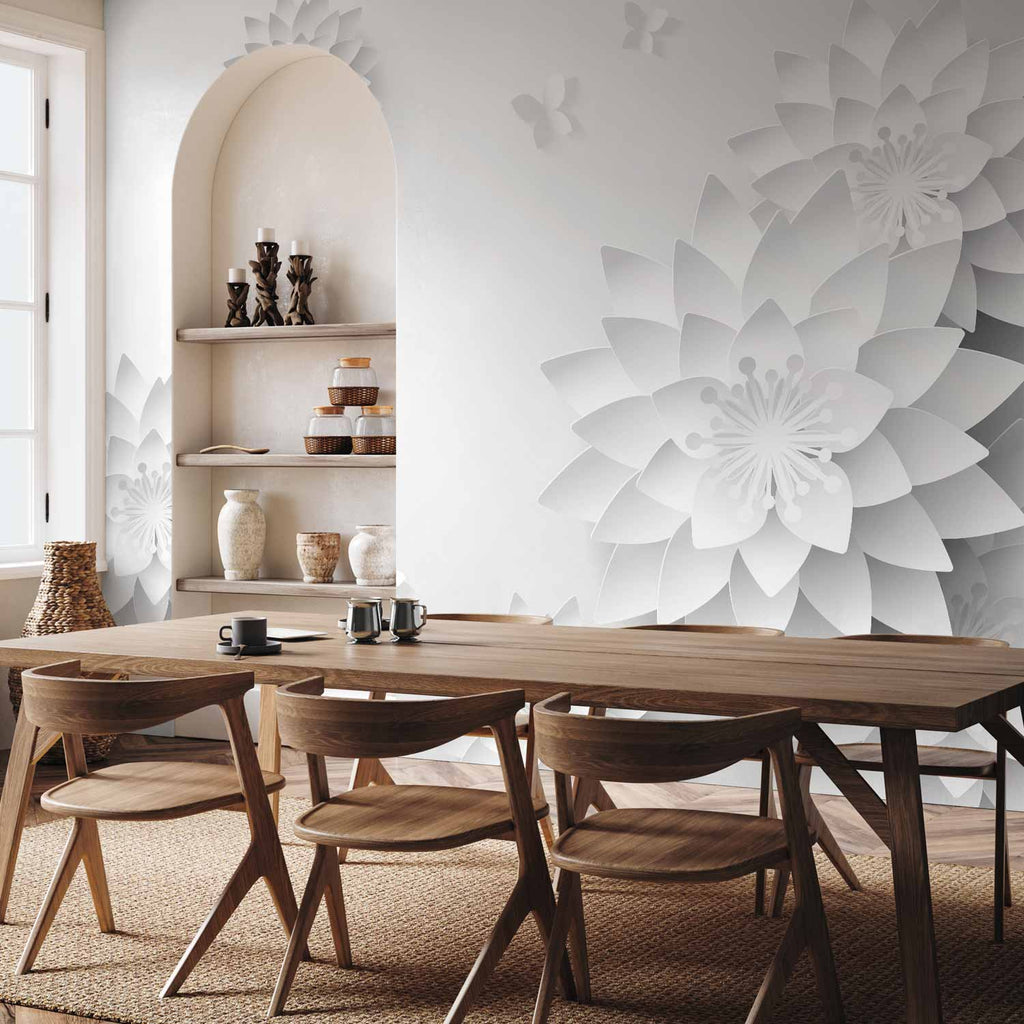 Oriental Floral Zen Wall Mural