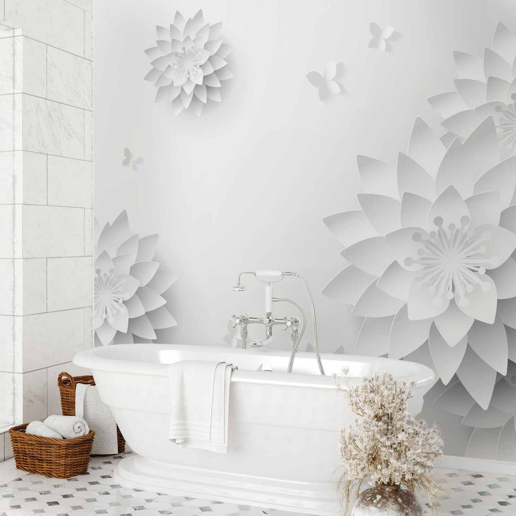Oriental Floral Zen Wall Mural