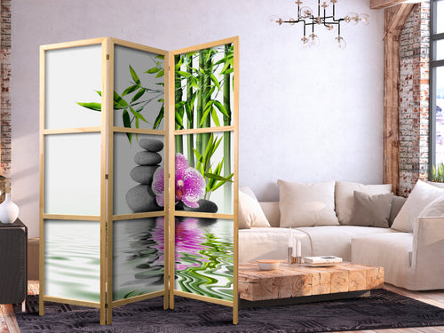 Serenity Landscape 3-Panel Japanese Room Divider