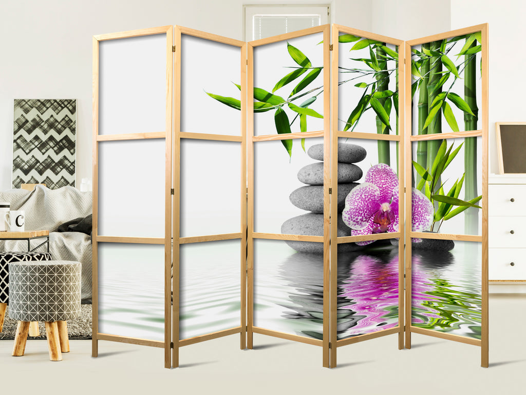 Serenity Landscape 5-Panel Japanese Room Divider