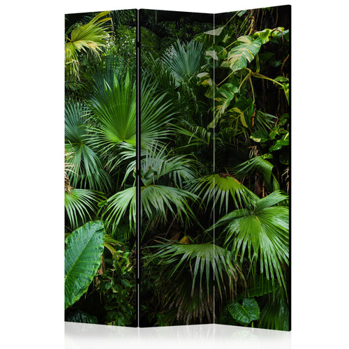 Sunny Jungle Leaves 3-Panel Room Divider